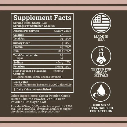 Supercharged Cocoa Flavanols + Flavonoids 1200MG - Official CRWN