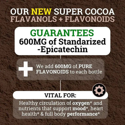 Supercharged Cocoa Flavanols + Flavonoids 1200MG - Official CRWN