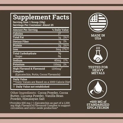 Supercharged Cocoa Flavanols + Flavonoids 1200MG - CRWN