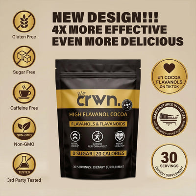 TryCrwn Cocoa Flavanols + Flavonoids - Official CRWN